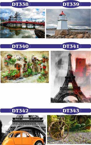 FOTOTAPETA 3D uliczka miasta mosty Paryż Eiffla na Arena.pl