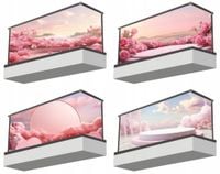 Osłona balkonowa mata ozdobna na balkon na wymiar PODIUM SCENA WZORY