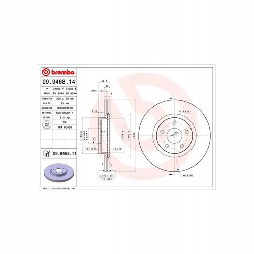 TARCZA HAM PRZOD 300X25 V BREMBO na Arena.pl