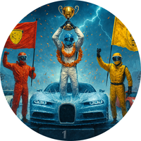 Opłatek na tort Bugatti Samochód Sportowy Auto Fura Bryka