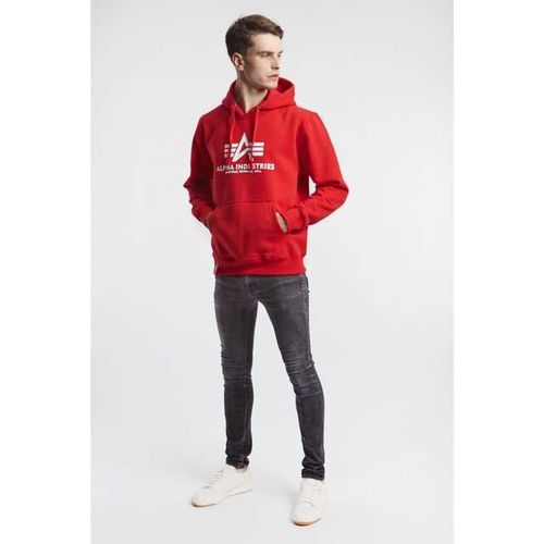 Alpha Industries BASIC HOODY 328 SPEED RED M na Arena.pl