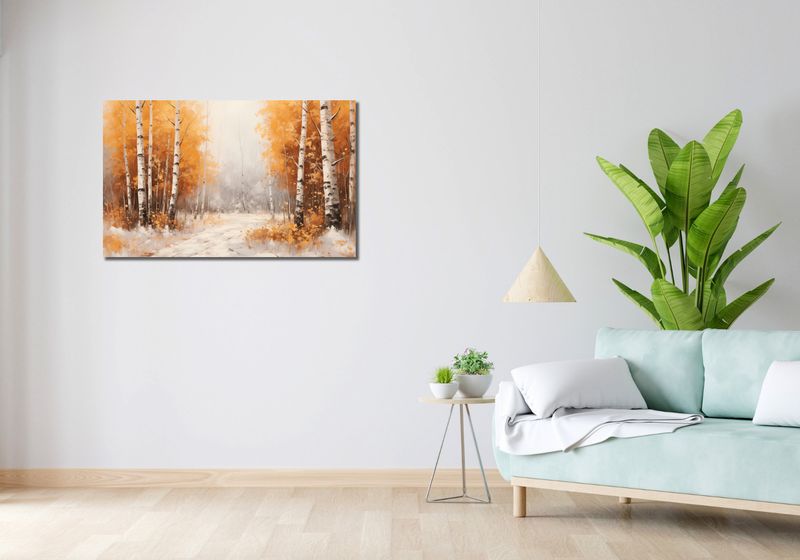 Obraz 100x60cm Jesienne Brzozy zdjęcie 2