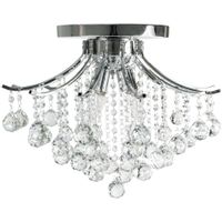 Kryształowa LAMPA sufitowa Wenecja 5191/4 8C Elem metalowa OPRAWA crystal glamour chrom
