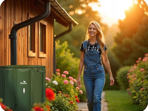Zbiornik na Deszczówkę składany BECZKA NA Wodę z Rynny 650L PLONOS na Arena.pl
