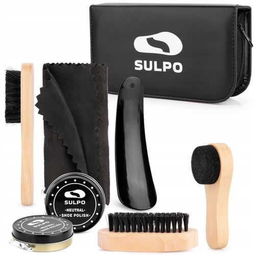 Zestaw do czyszczenia pielęgnacji butów czarna i bezbarwna pasta łyżka na Arena.pl