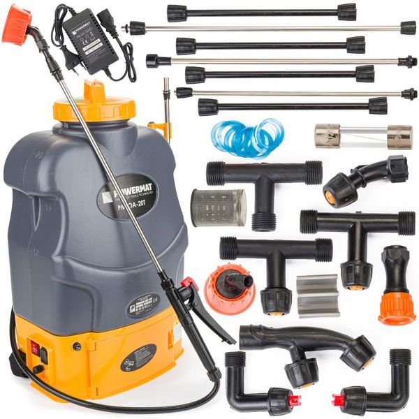 Opryskiwacz akumulatorowy 20L 4,5bar lanca do opryskiwania roślin i krzewów zdjęcie 1