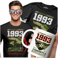 ZESTAW NA URODZINY KOSZULKA KUBEK NARODZINY LEGENDY PERSONALIZOWANY NADRUK