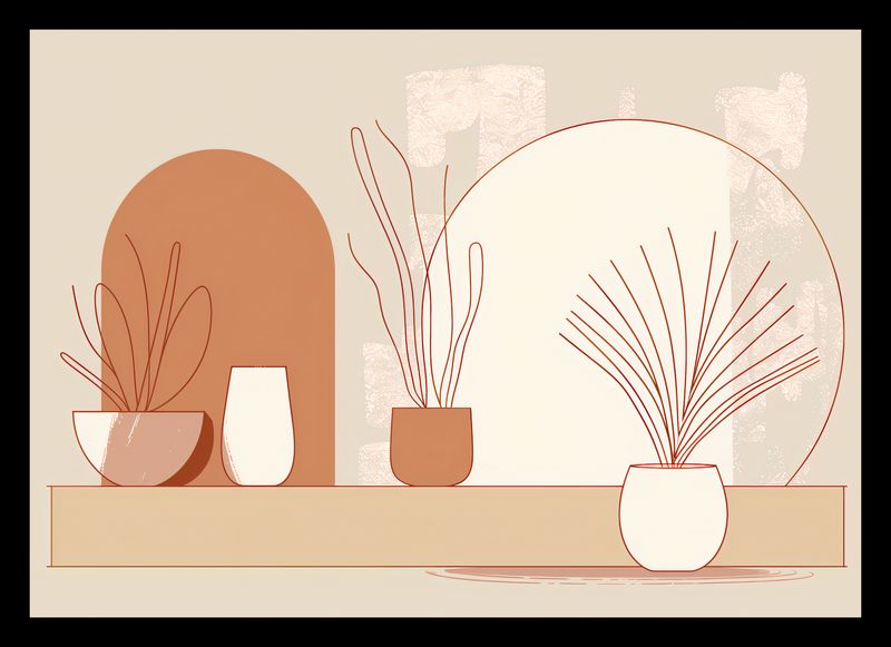 Plakat 29,7x21cm Widok Roślin zdjęcie 2