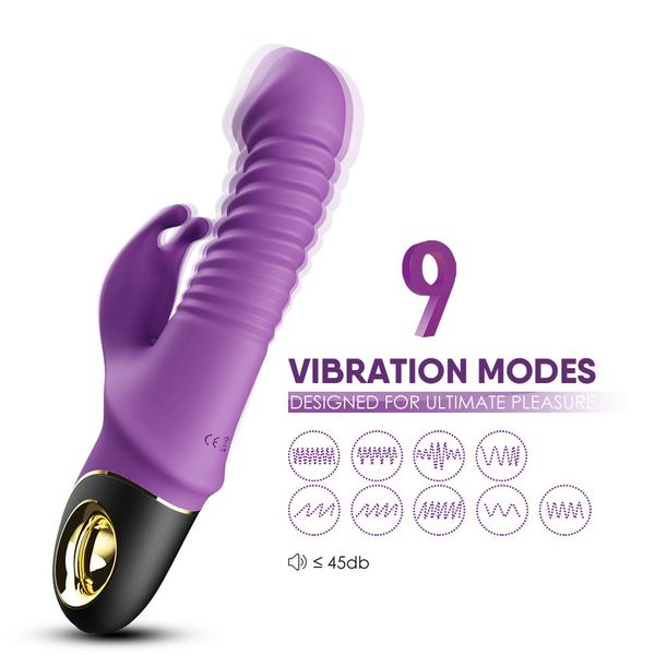 Wibrator Króliczek Pulsacyjny Rotacja 9 Tryb 19 Cm zdjęcie 2