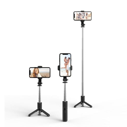 TECH-PROTECT L02S BLUETOOTH SELFIE STICK TRIPOD BLACK na Arena.pl