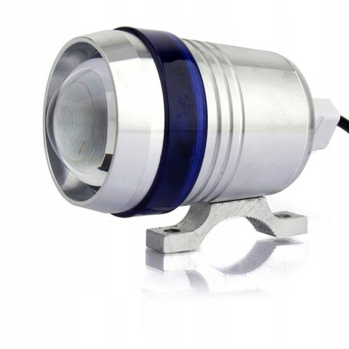 2xHalogen motocyklowy U3 srebrny z ringiem blue+wł na Arena.pl