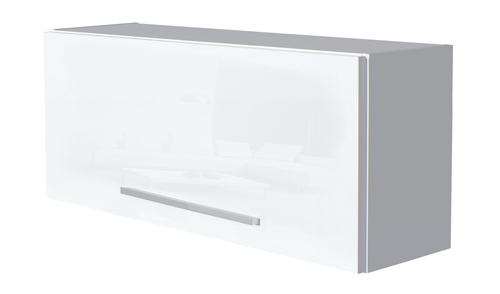 Szafka łazienkowa 70 x 40 cm / biała / biały połysk / wisząca / do łazienki na Arena.pl