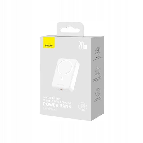 BASEUS POWER BANK 20000mah PD 20W USB-C TYP-C MAGSAFE ŁADOWANIE INDUKCYJNE na Arena.pl