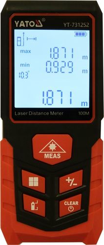 DALMIERZ LASEROWY CYFROWY MIERNIK ODLEGŁOŚCI 100M YATO na Arena.pl