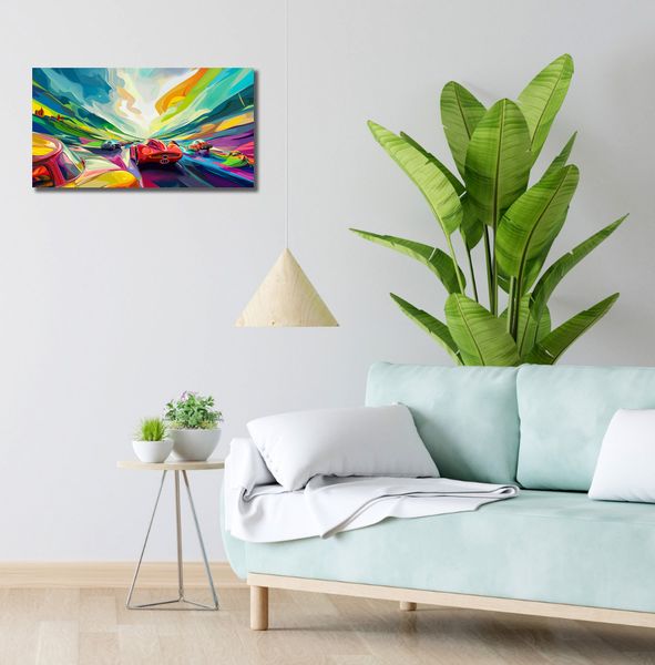 Obraz 60x30cm Wyścig Przy Barwach zdjęcie 2