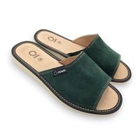 Kapcie Damskie Skórzane Zamszowe Klapki Pantofle Domowe NOWO 38