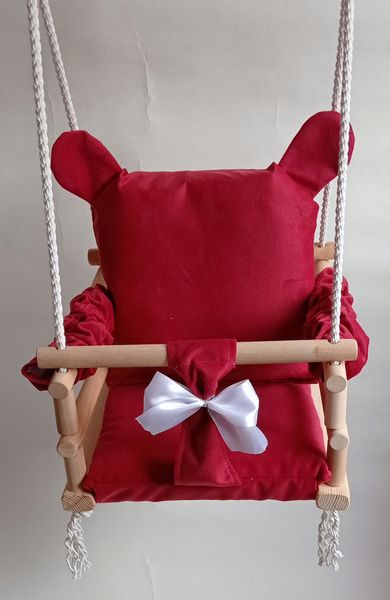 HUŚTAWKA 3w1 DLA DZIECI KRÓLIK dom ogród CZERWONY zdjęcie 8