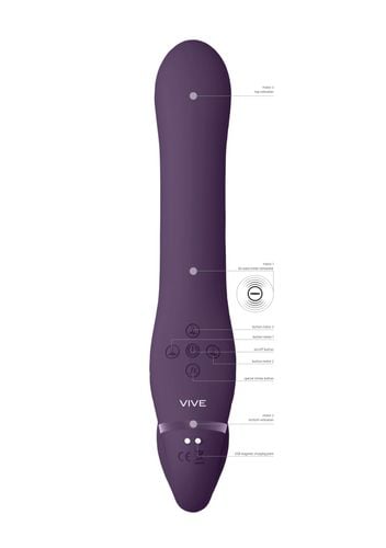 ai   dual vibrating & air wave tickler strapless strapon na Arena.pl