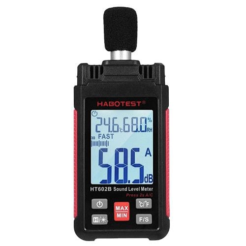 DECYBELOMIERZ Z FILTREM A/C 30-130DB 125MS LCD zdjęcie 1