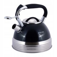 Czajnik tradycyjny stalowy Kamille 2,7 l czarny