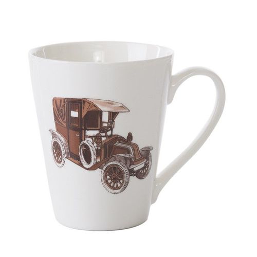Kubek CAR 425ML biały + brąz na Arena.pl