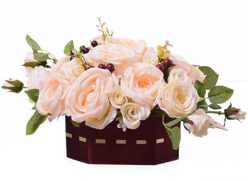 Flower box krem brzoskwinia na Arena.pl