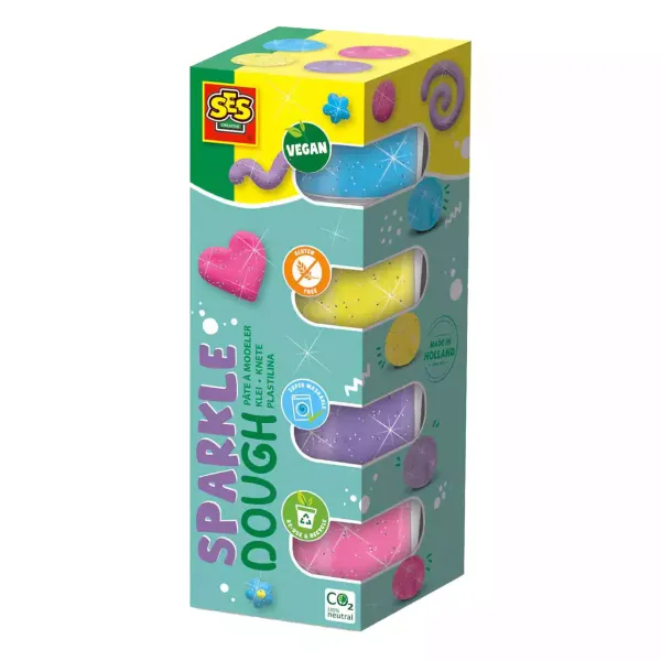 Błyszcząca Ciastolina 4x90g zdjęcie 1