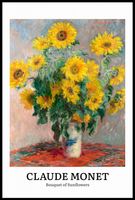 Plakat 61x91,5cm Design Sunflowers, Monet Vintage do Salonu
