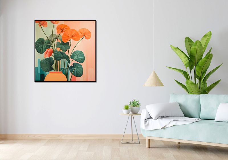Plakat 90x90cm Kwiatowa Harmonia zdjęcie 4