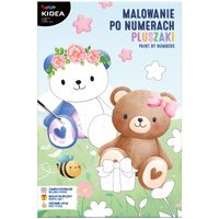 obraz malowanie po numerach misie pluszaki kidea