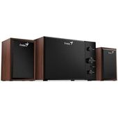 Głośniki 2.1 Genius SW-2.1 czarne brązowe 15 W