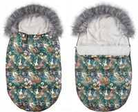 2 x ŚPIWOREK DO WÓZKA SANEK GONDOLI OCIEPLANY Z FUTERKIEM PREMIUM BABYMAM