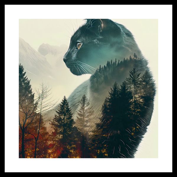 Plakat 30x30cm Koci Duch Lasu zdjęcie 3