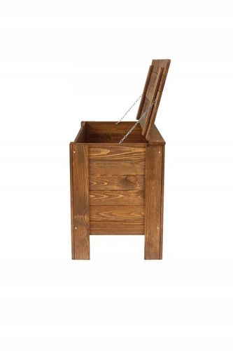 Skrzynia sosnowa skrzynia ogrodowa kufer na zabawki siedzisko pojemnik EKO na Arena.pl