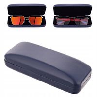Granatowe ETUI NA OKULARY korekcyjne przeciwsłoneczne Futerał Pokrowiec