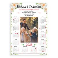 Prezent na Dzień Babci i Dziadka kalendarz na zdjęcie na 2025 rok