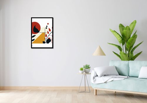 Plakat 50x70cm Ogień i Flora na Arena.pl