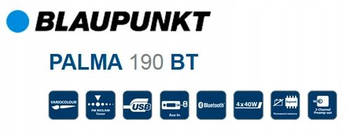 Blaupunkt Palma 190 BT Radio samochodowe 2DIN Bluetooth MP3 USB AUX na Arena.pl