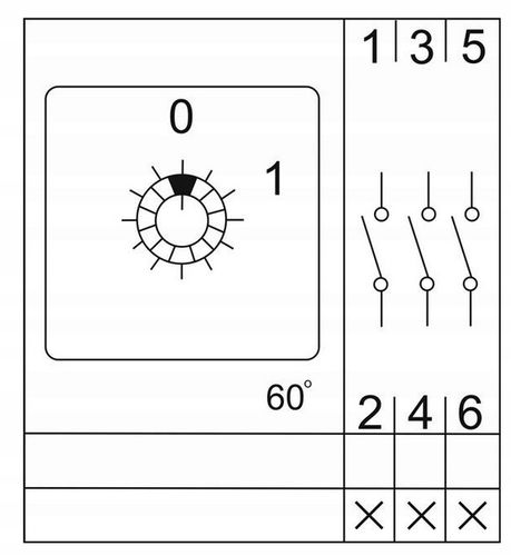 ŁĄCZNIK KRZYWKOWY 16A 0-1 3F W OBUDOWIE IP65 na Arena.pl