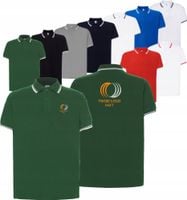 Męska koszulka POLÓWKA krótki rękaw TWÓJ HAFT LOGO firmowa reklamowa 20 szt