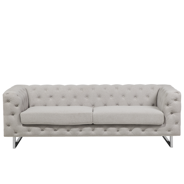 Sofa 3-osobowa beżowa VISSLAND zdjęcie 1