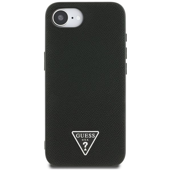 etui guess grained triangle magsafe do   iphone 16e czarny zdjęcie 3