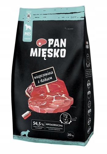PAN MIĘSKO Wieprzowina z dzikiem XL 20kg na Arena.pl