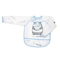 AKUKU ŚLINIAK Z RĘKAWKAMI FARTUSZEK WODOODPRONY DO KARMIENIA BORSUK