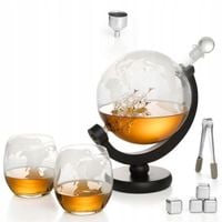 Zestaw do whisky Aptel DA514B karafka globus 400 ml + 2 szklanki 300 ml +…