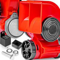 MOCNY KLAKSON 139 dB 12V FANFARA SYGNAŁ KOMPRESOR