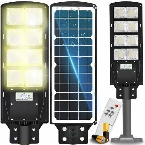 LAMPA SOLARNA ULICZNA LED Z CZUJNIKIEM RUCHU 360W na Arena.pl