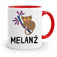 Kubek Czerwony Śmieszny Zabawny Melnaż Prezent Z Nadrukiem Ze Zdjęciem