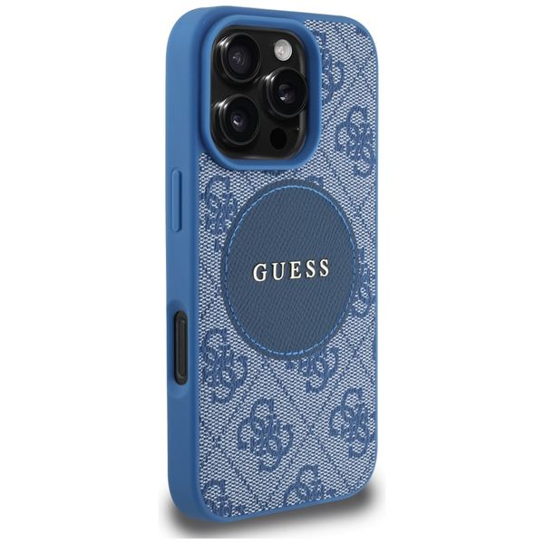 Etui Guess do iPhone 16 Pro, Niebieski, MagSafe zdjęcie 4