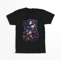 Koszulka Czarna - League of Legends & Arcane - WYBIERZ KOLOR KOSZULKI I FASON Męska S